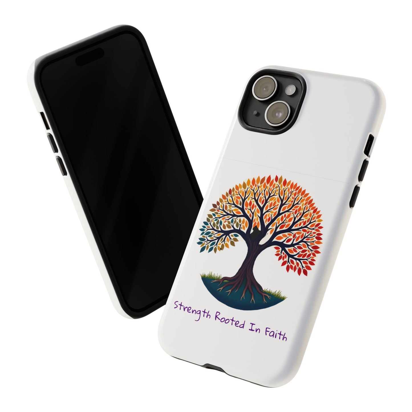 Phone Case — "Strength Rooted In Faith" Tree of Life Christian Phone Case - S & M Design Studios