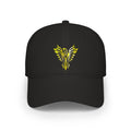 Phoenix Emblem Low Profile Baseball Cap — Yellow Tribal Phoenix Hat - S & M Design Studios