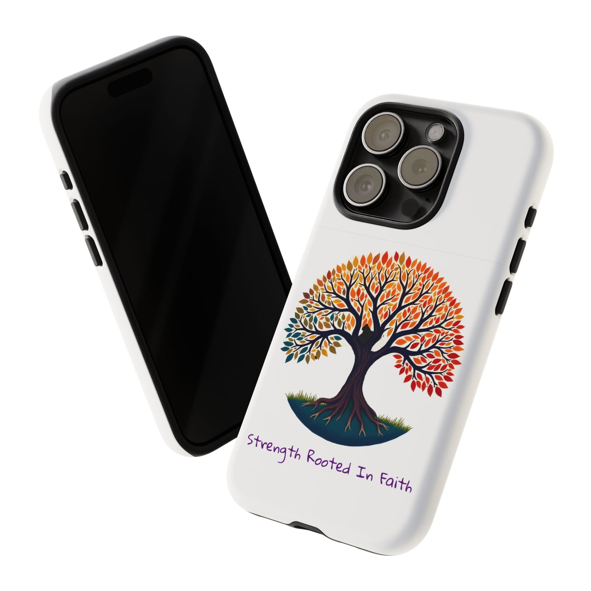 Phone Case — "Strength Rooted In Faith" Tree of Life Christian Phone Case - S & M Design Studios