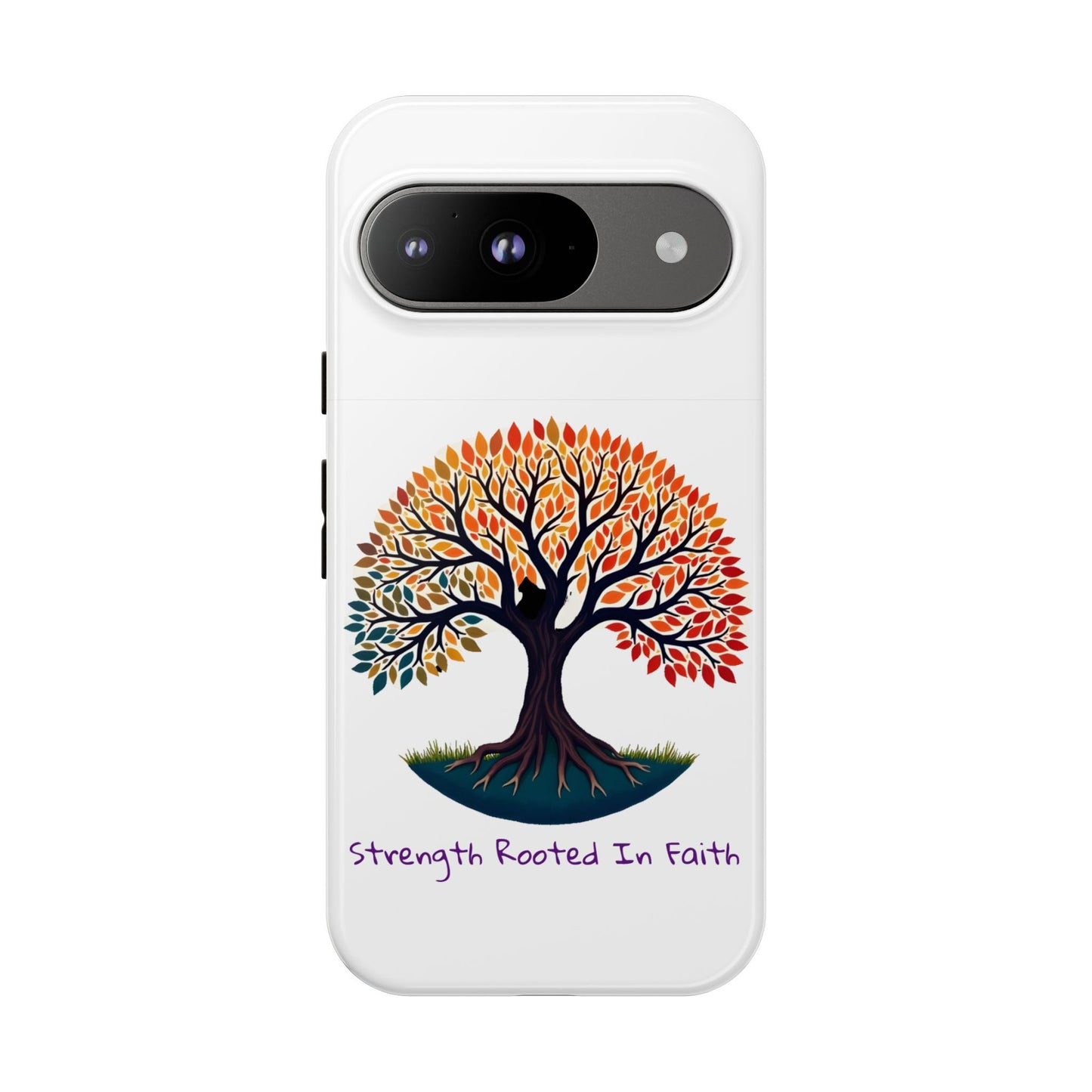 Phone Case — "Strength Rooted In Faith" Tree of Life Christian Phone Case - S & M Design Studios