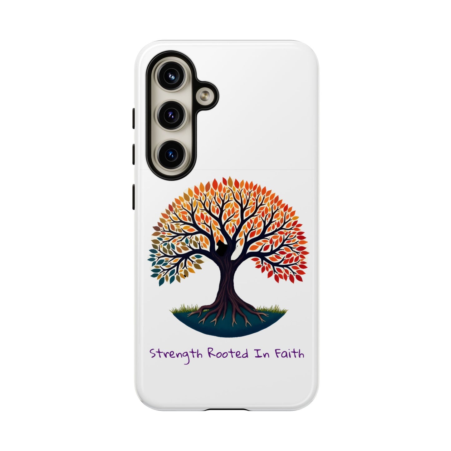Phone Case — "Strength Rooted In Faith" Tree of Life Christian Phone Case - S & M Design Studios