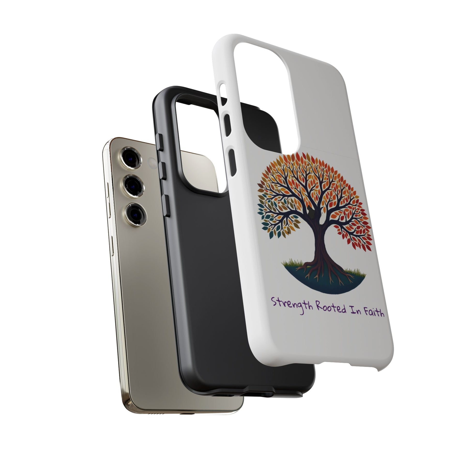 Phone Case — "Strength Rooted In Faith" Tree of Life Christian Phone Case - S & M Design Studios