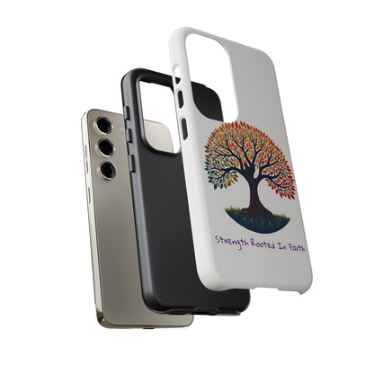 Phone Case — "Strength Rooted In Faith" Tree of Life Christian Phone Case - S & M Design Studios