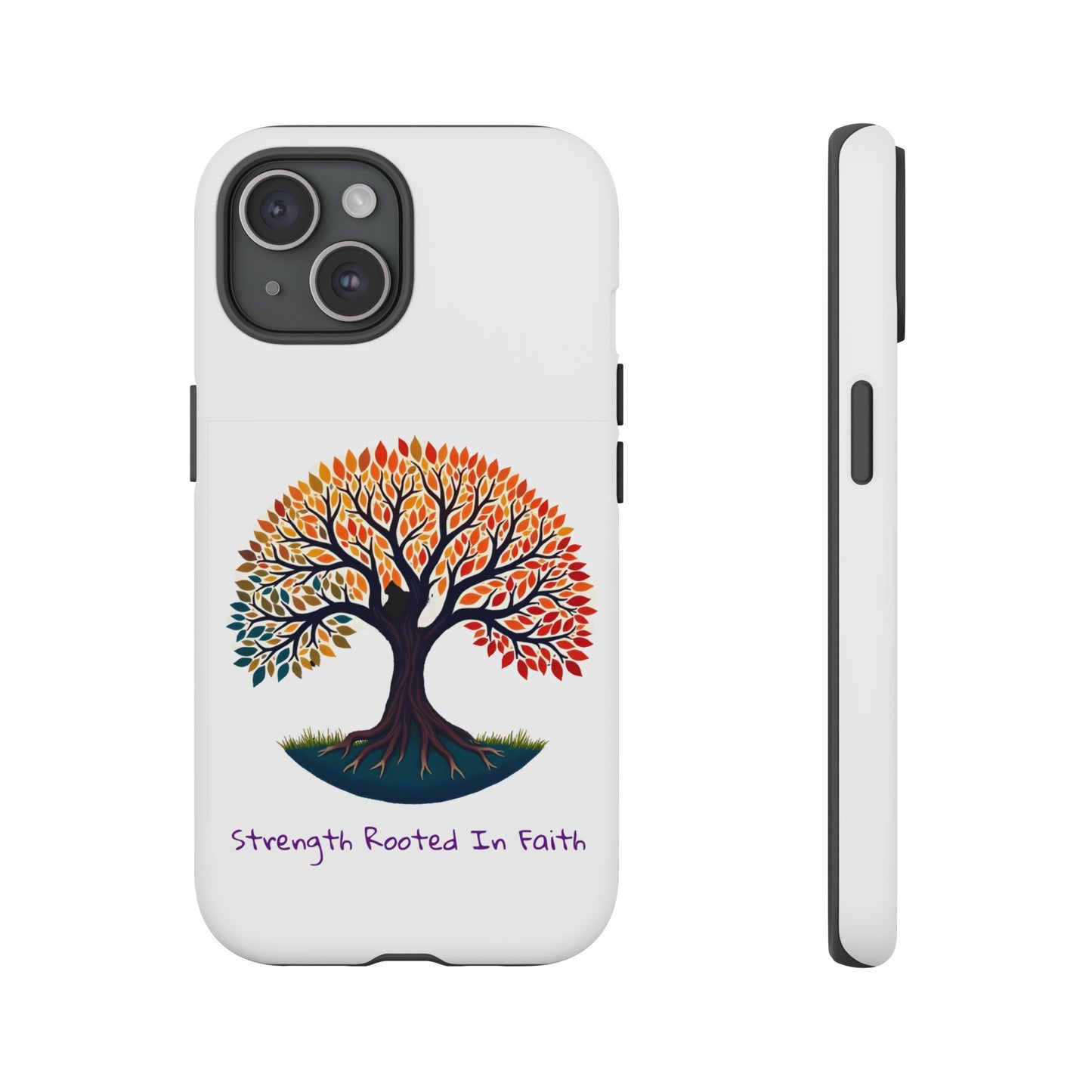 Phone Case — "Strength Rooted In Faith" Tree of Life Christian Phone Case - S & M Design Studios