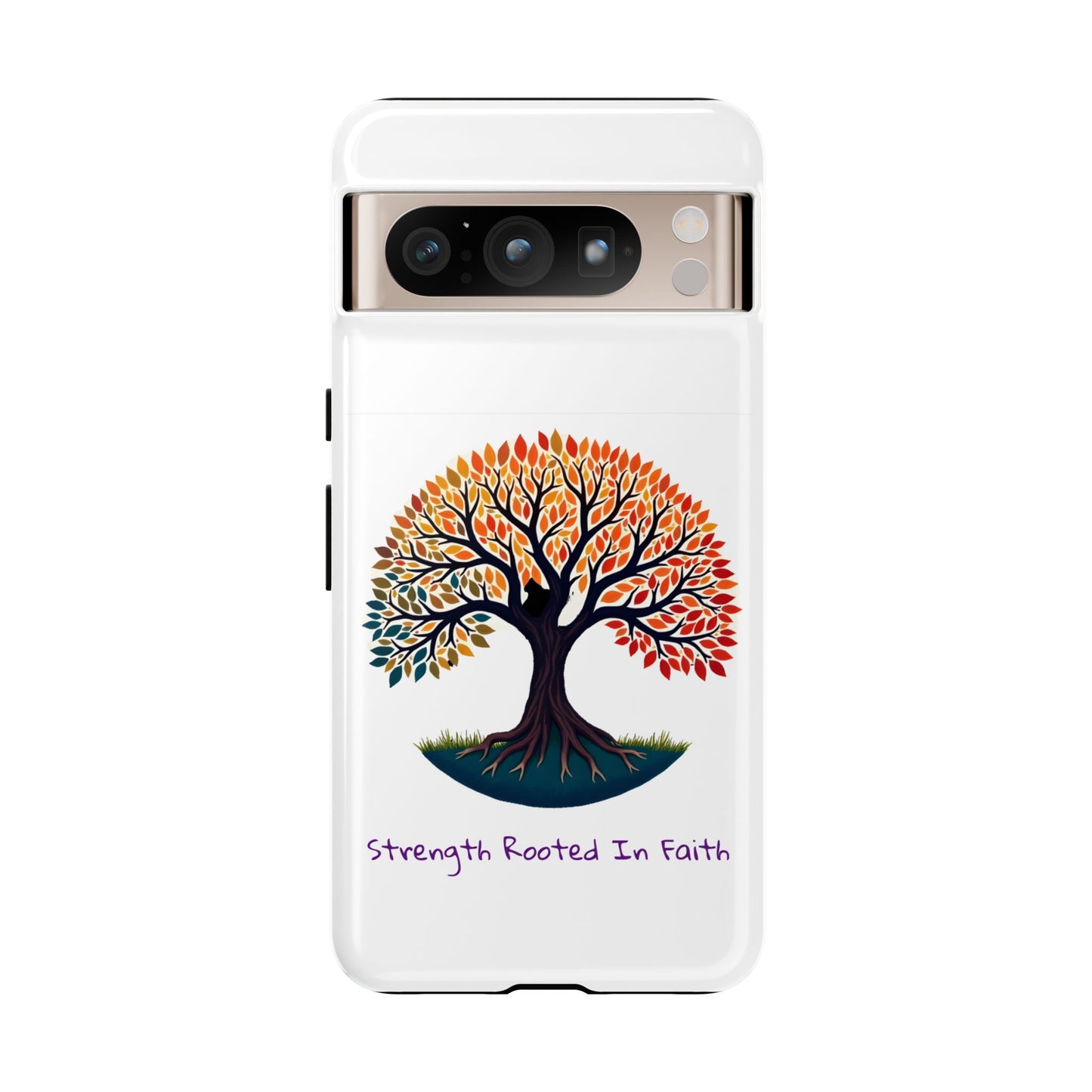 Phone Case — "Strength Rooted In Faith" Tree of Life Christian Phone Case - S & M Design Studios