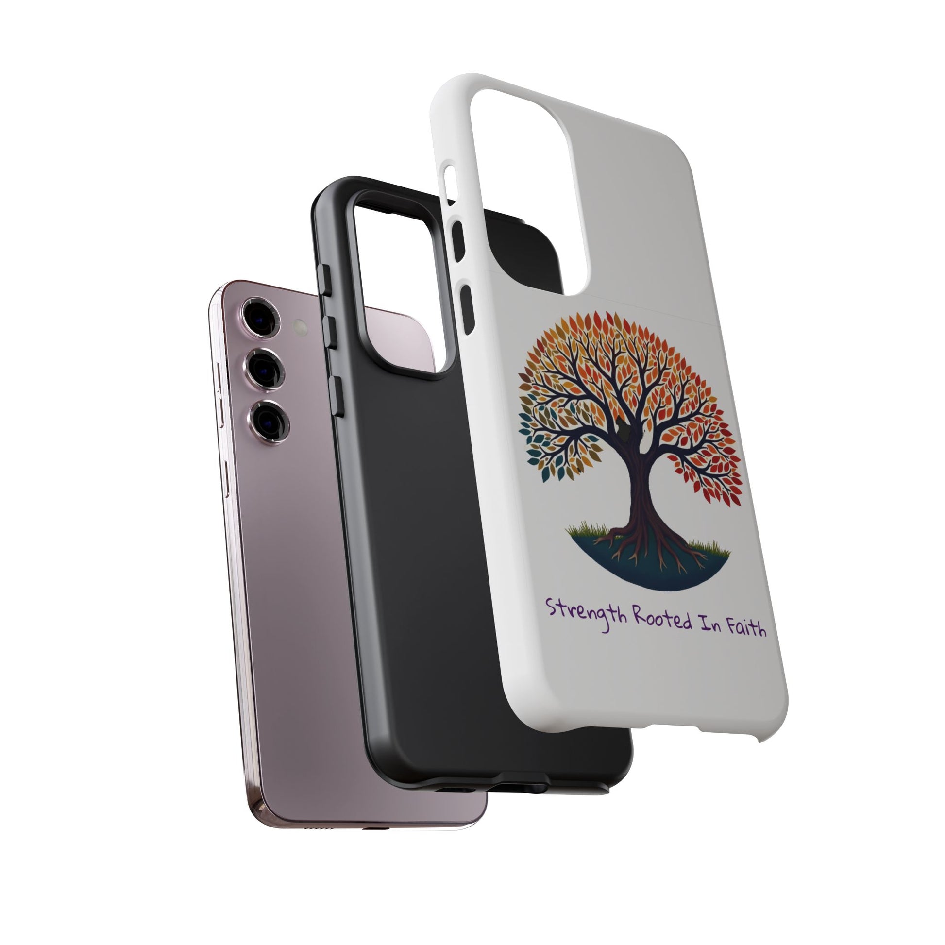 Phone Case — "Strength Rooted In Faith" Tree of Life Christian Phone Case - S & M Design Studios