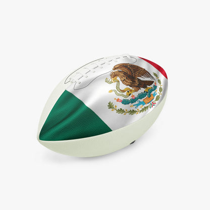 Football ball with Mexican flag design on a white background,  Mexican Flag Football, Football, Glow in The Dark Football
