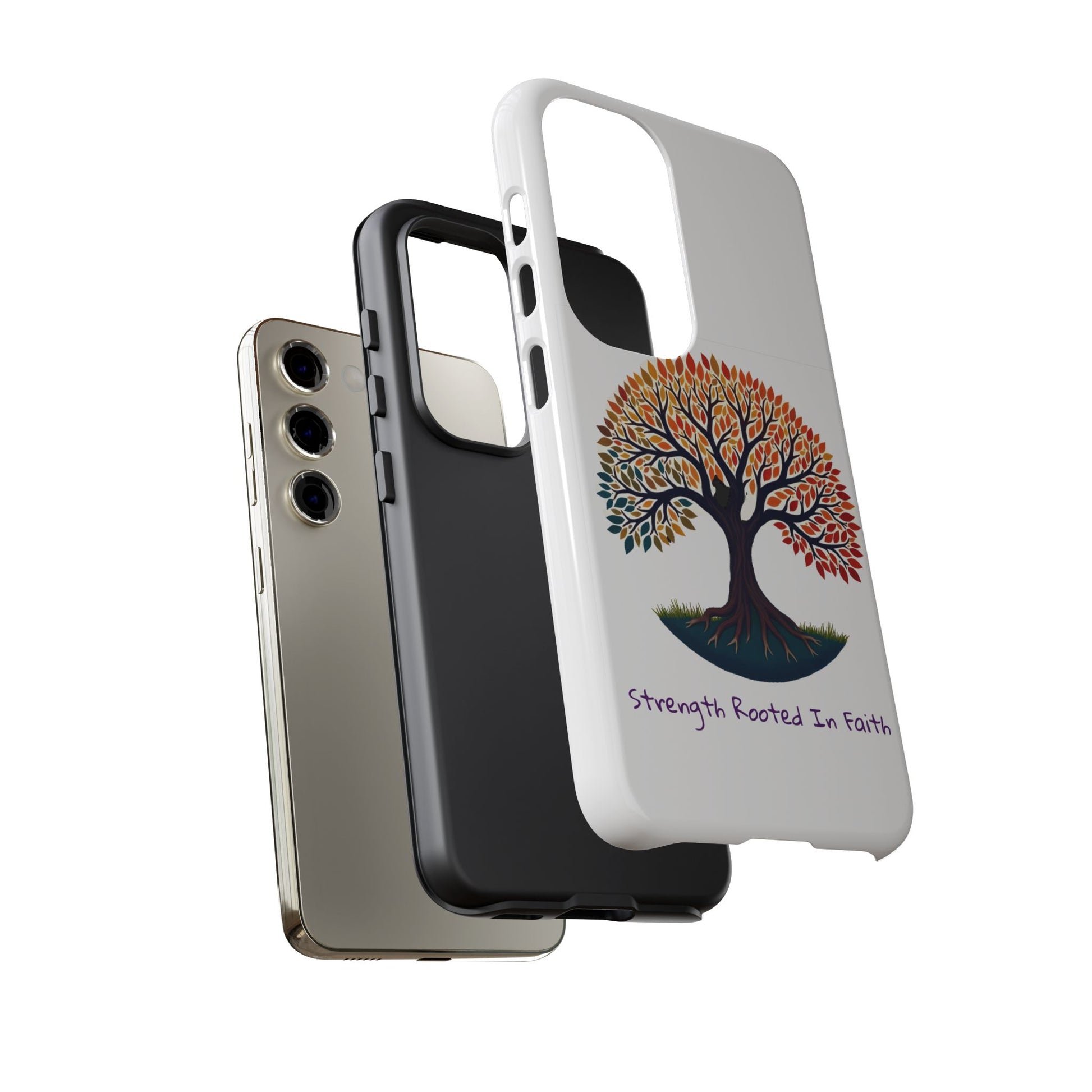Phone Case — "Strength Rooted In Faith" Tree of Life Christian Phone Case - S & M Design Studios
