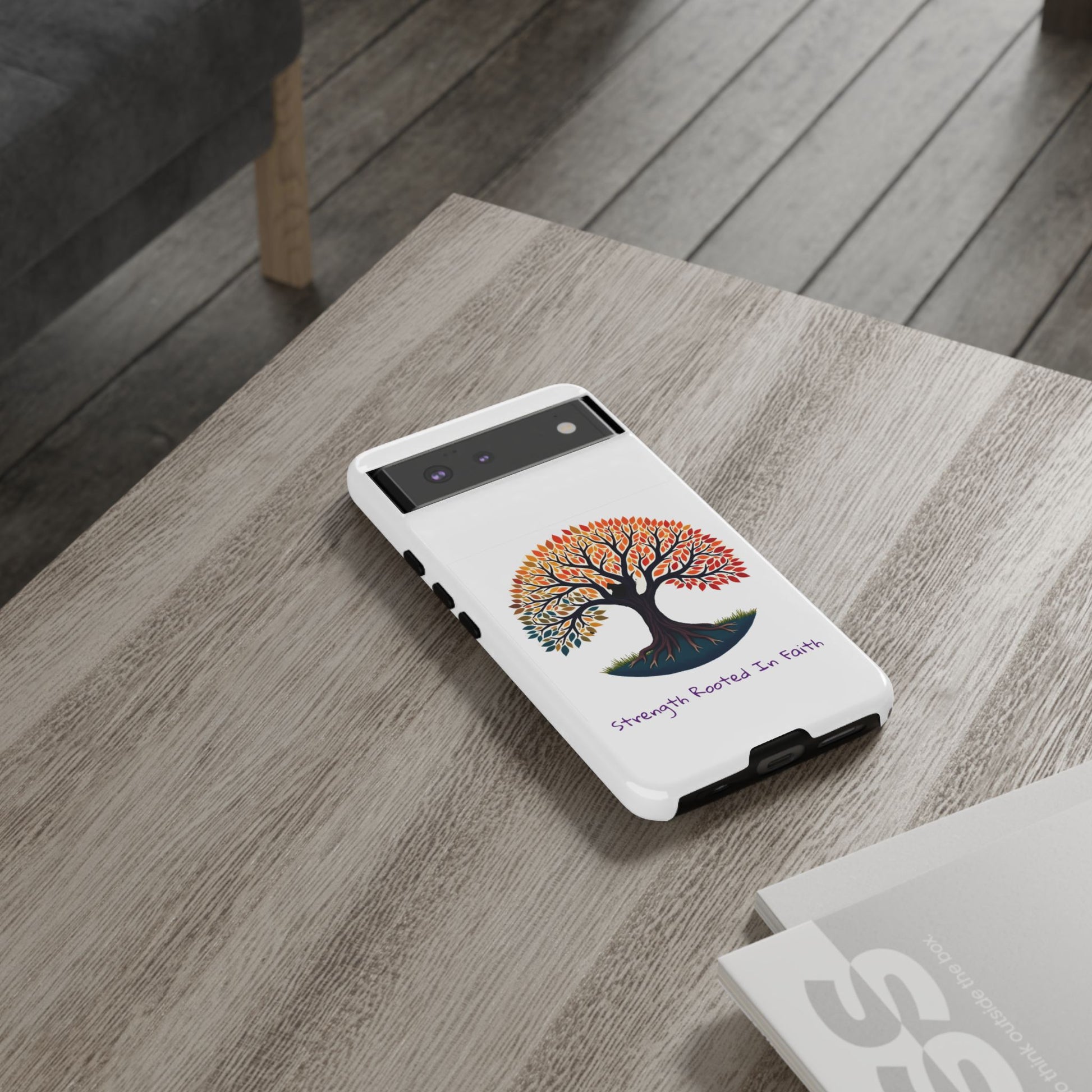 Phone Case — "Strength Rooted In Faith" Tree of Life Christian Phone Case - S & M Design Studios