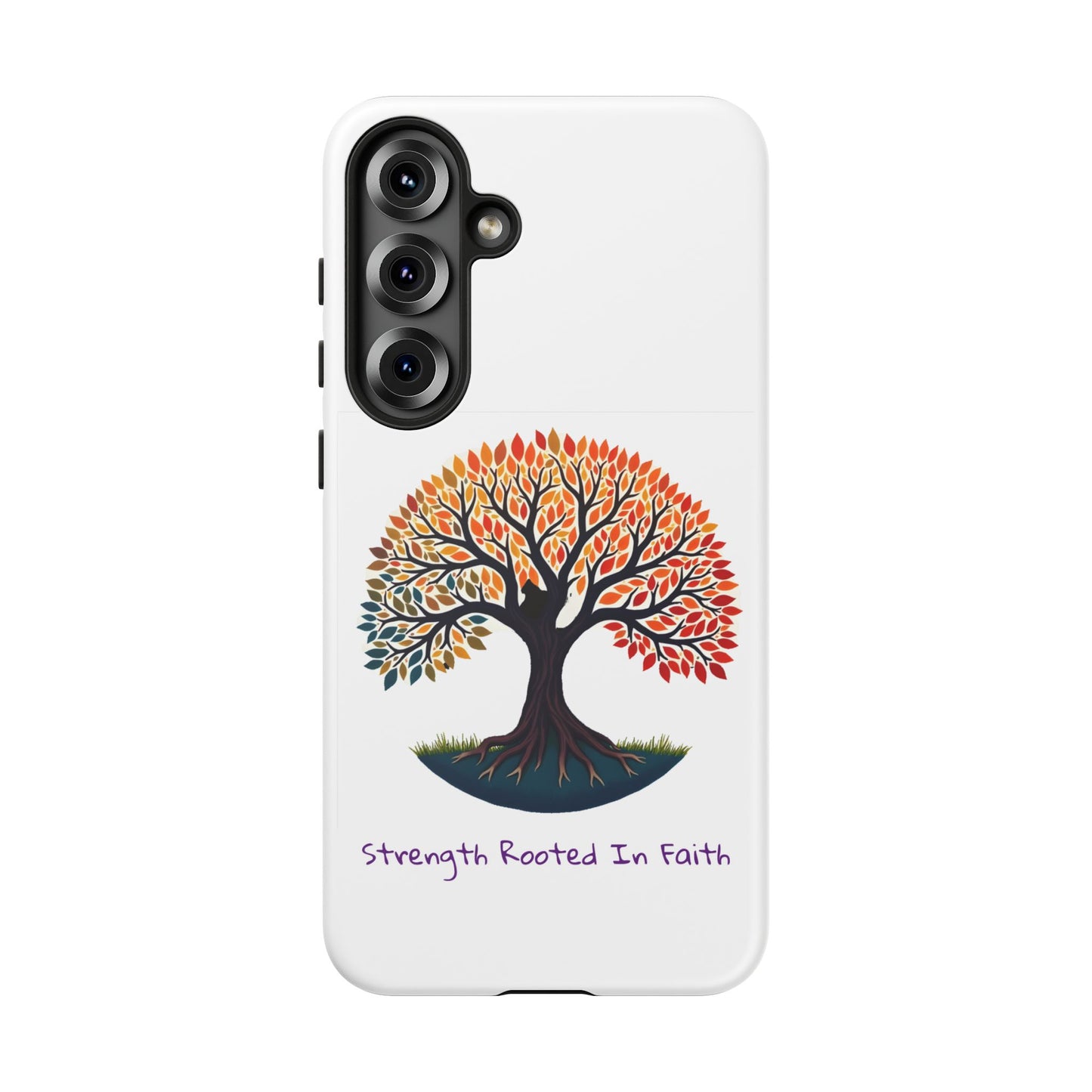 Phone Case — "Strength Rooted In Faith" Tree of Life Christian Phone Case - S & M Design Studios