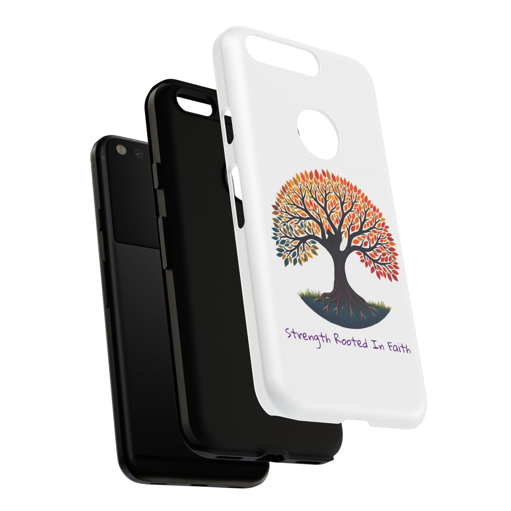 Phone Case — "Strength Rooted In Faith" Tree of Life Christian Phone Case - S & M Design Studios
