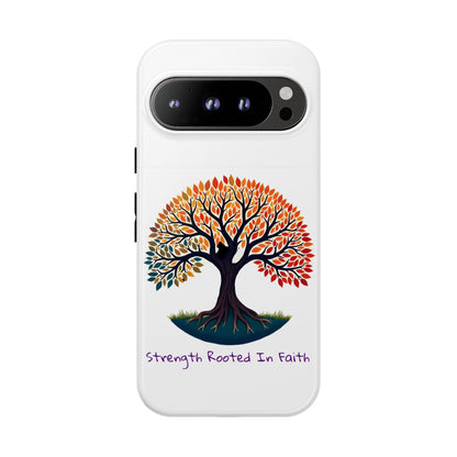Phone Case — "Strength Rooted In Faith" Tree of Life Christian Phone Case - S & M Design Studios