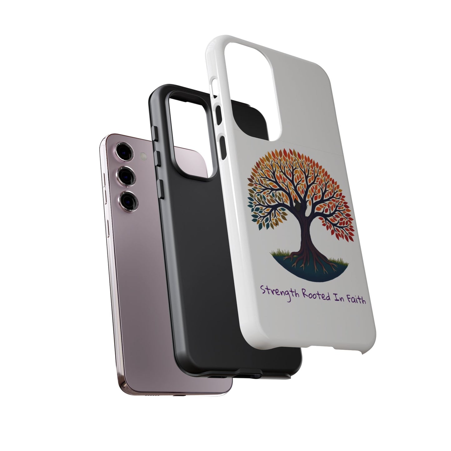 Phone Case — "Strength Rooted In Faith" Tree of Life Christian Phone Case - S & M Design Studios