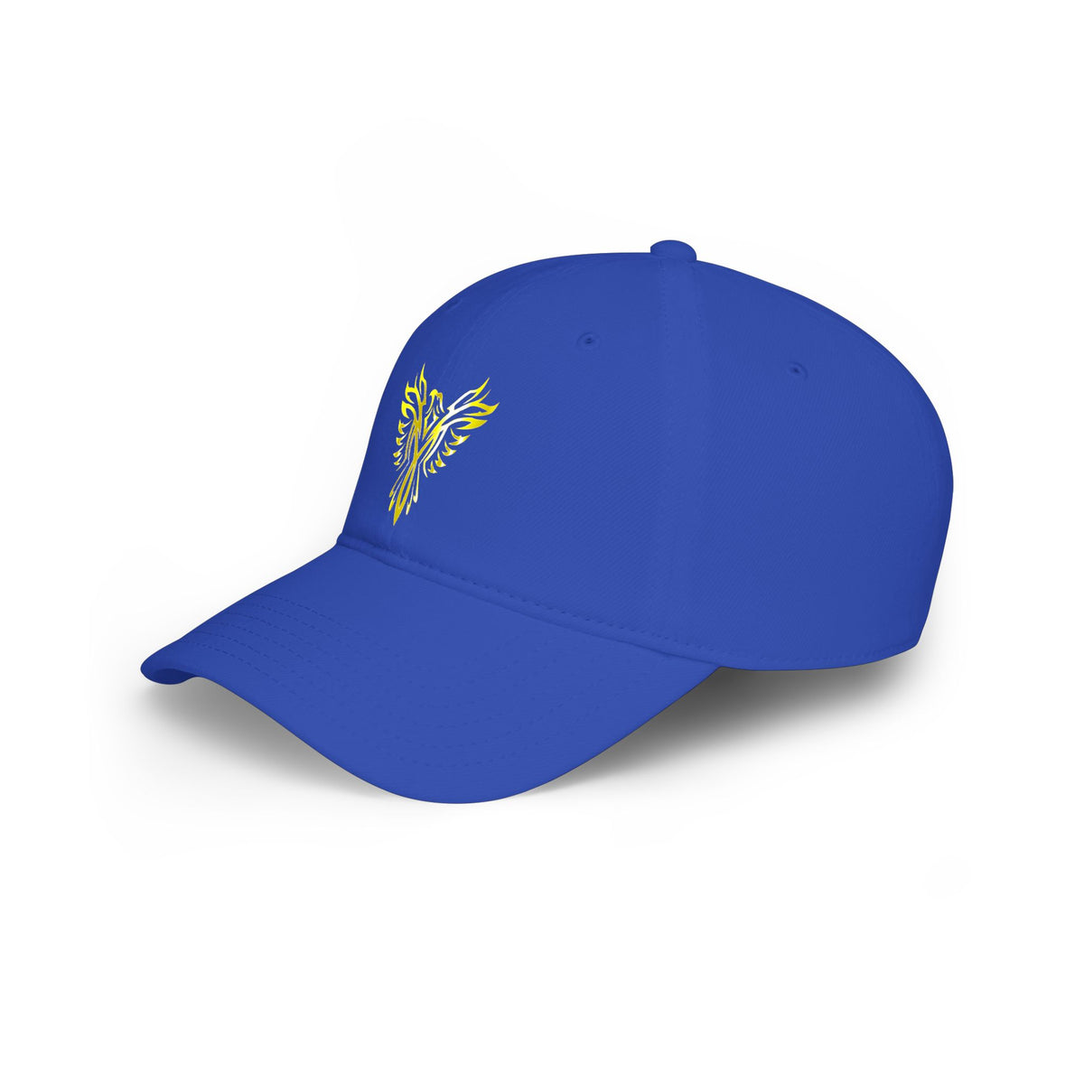 Phoenix Emblem Low Profile Baseball Cap — Yellow Tribal Phoenix Hat - S & M Design Studios