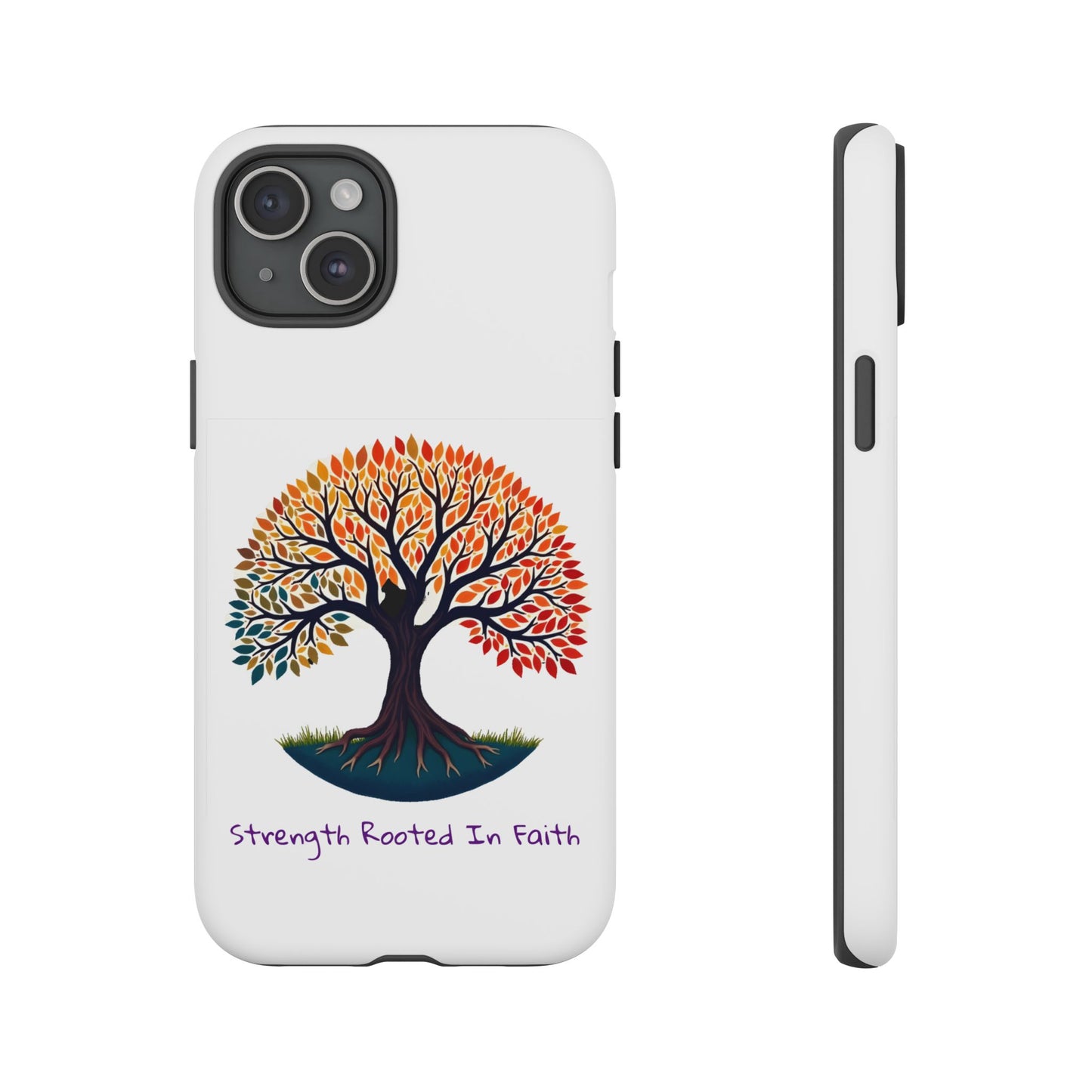 Phone Case — "Strength Rooted In Faith" Tree of Life Christian Phone Case - S & M Design Studios