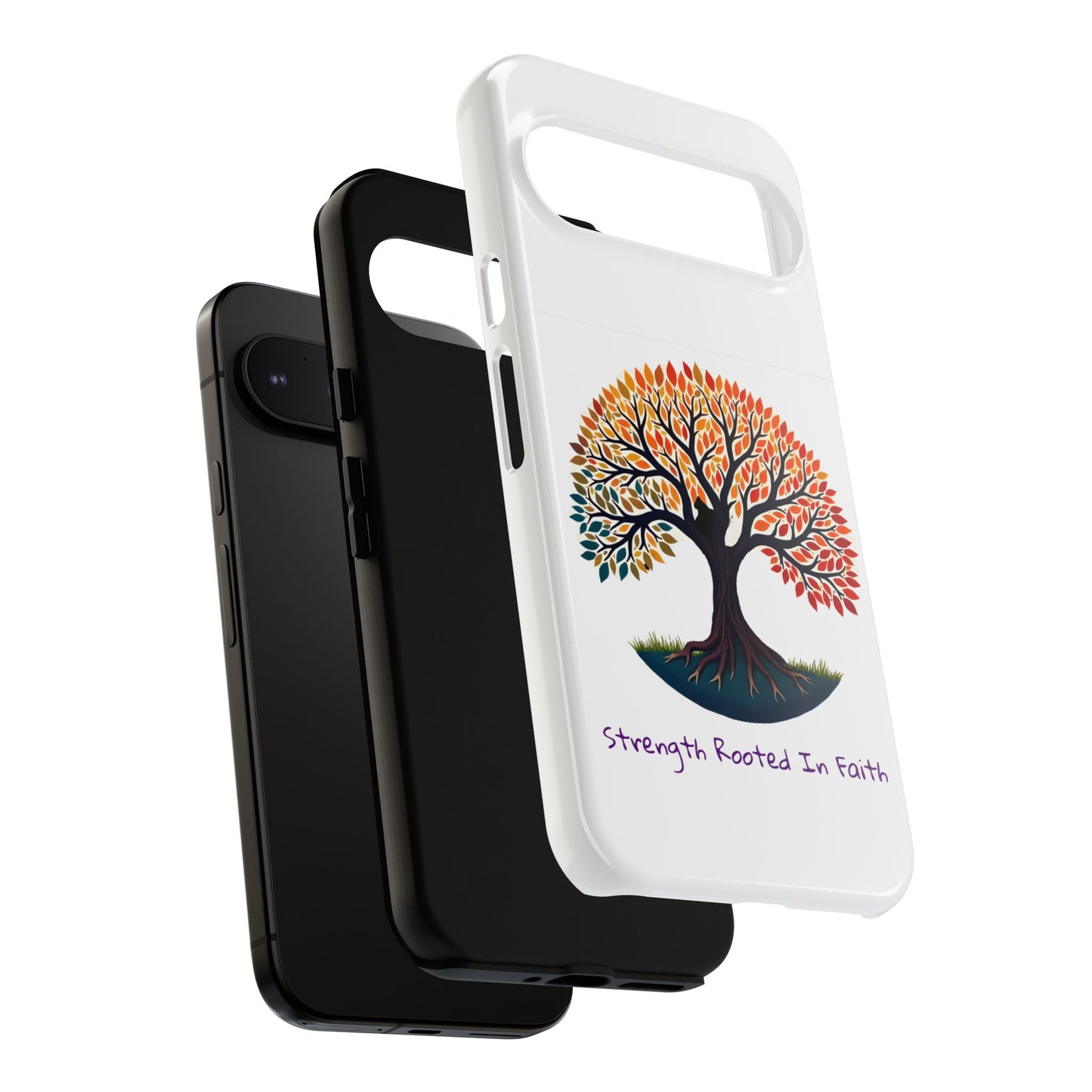 Phone Case — "Strength Rooted In Faith" Tree of Life Christian Phone Case - S & M Design Studios