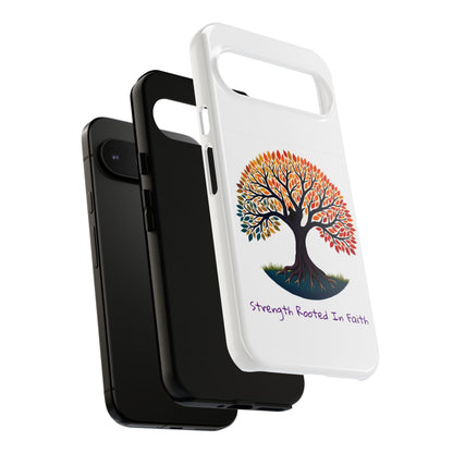 Phone Case — "Strength Rooted In Faith" Tree of Life Christian Phone Case - S & M Design Studios