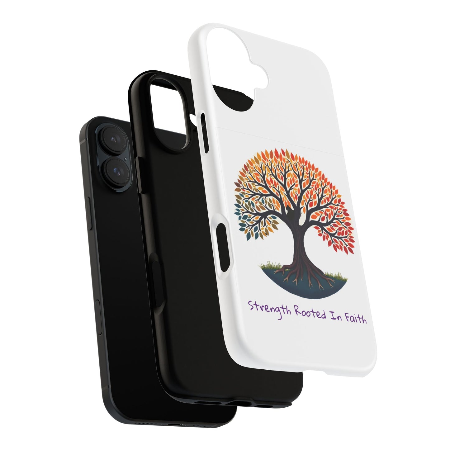 Phone Case — "Strength Rooted In Faith" Tree of Life Christian Phone Case - S & M Design Studios