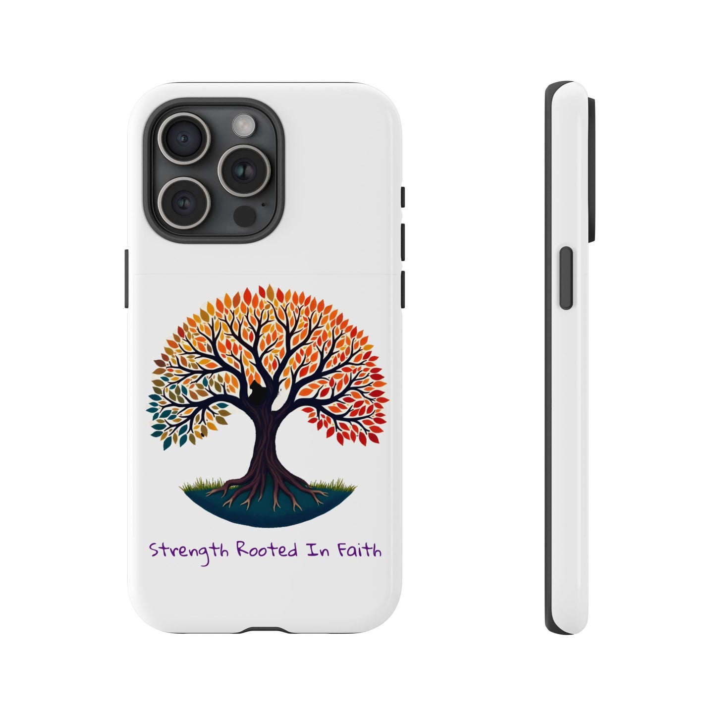 Phone Case — "Strength Rooted In Faith" Tree of Life Christian Phone Case - S & M Design Studios