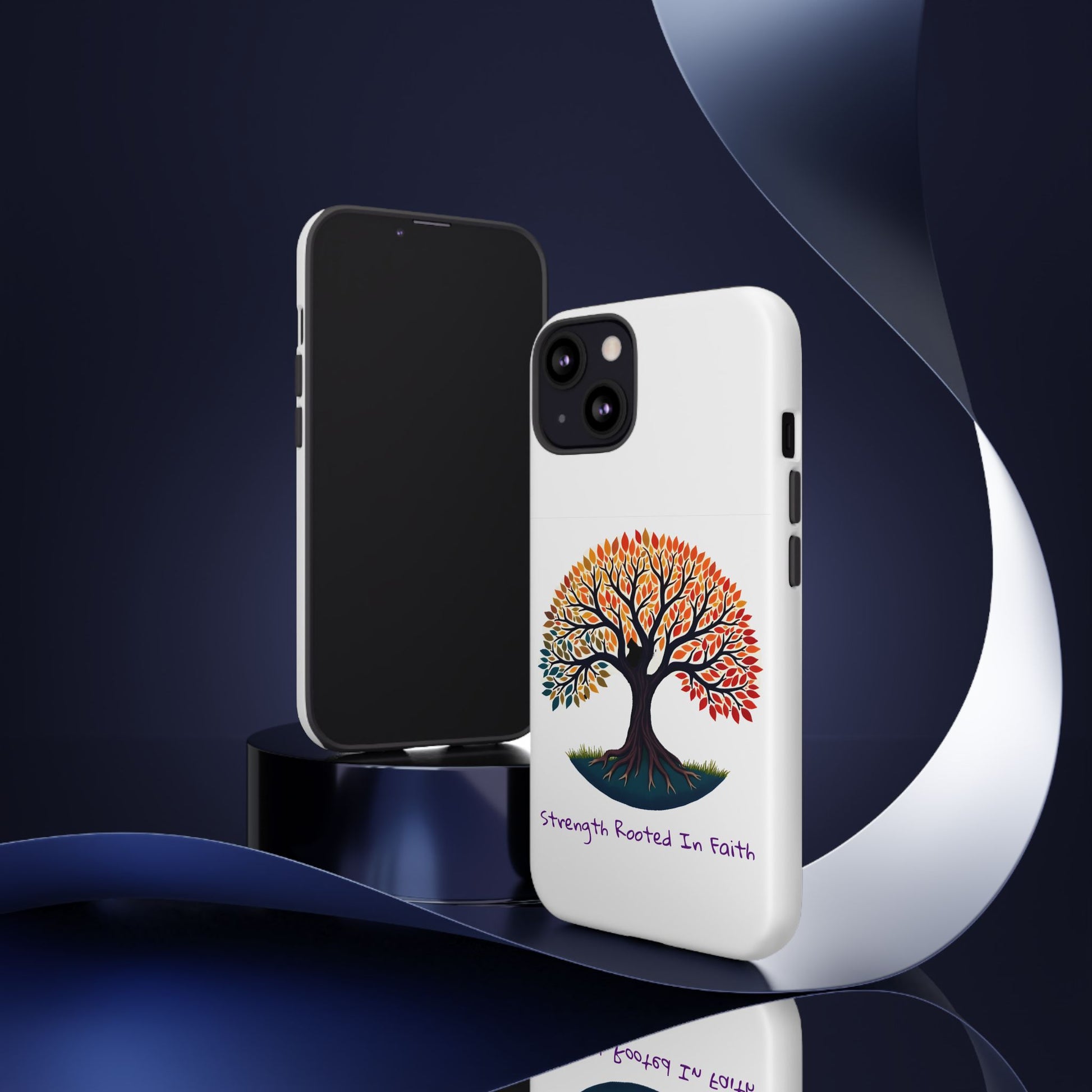 Phone Case — "Strength Rooted In Faith" Tree of Life Christian Phone Case - S & M Design Studios