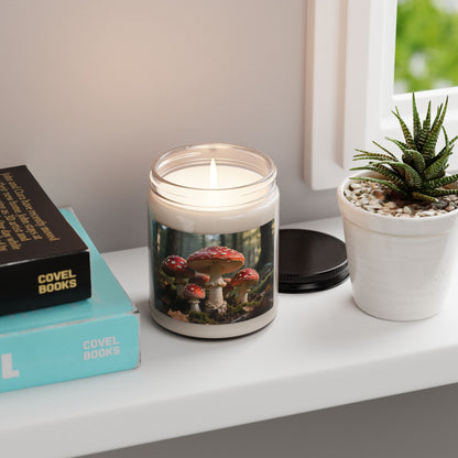 Forest Mushroom Scented Soy Candle — 9oz Woodland Aroma Jar - S & M Design Studios