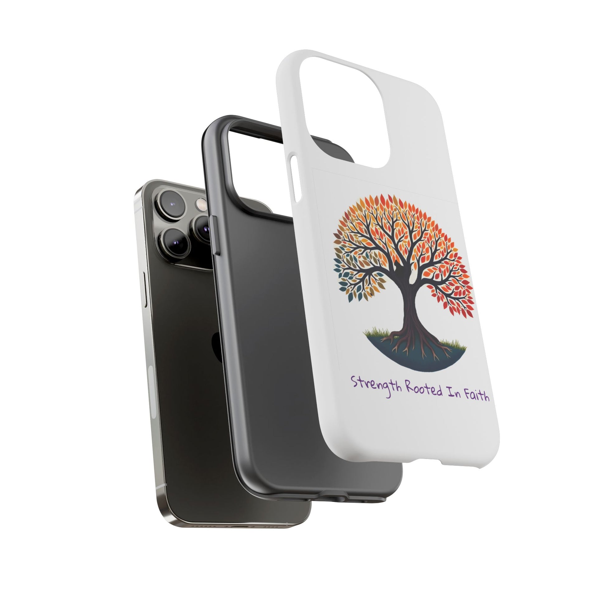 Phone Case — "Strength Rooted In Faith" Tree of Life Christian Phone Case - S & M Design Studios