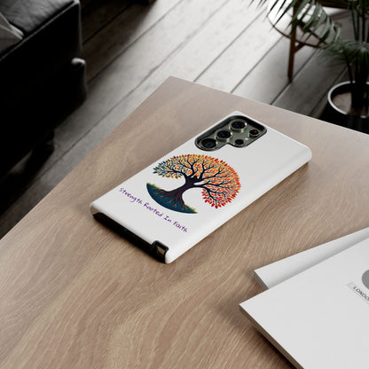Phone Case — "Strength Rooted In Faith" Tree of Life Christian Phone Case - S & M Design Studios