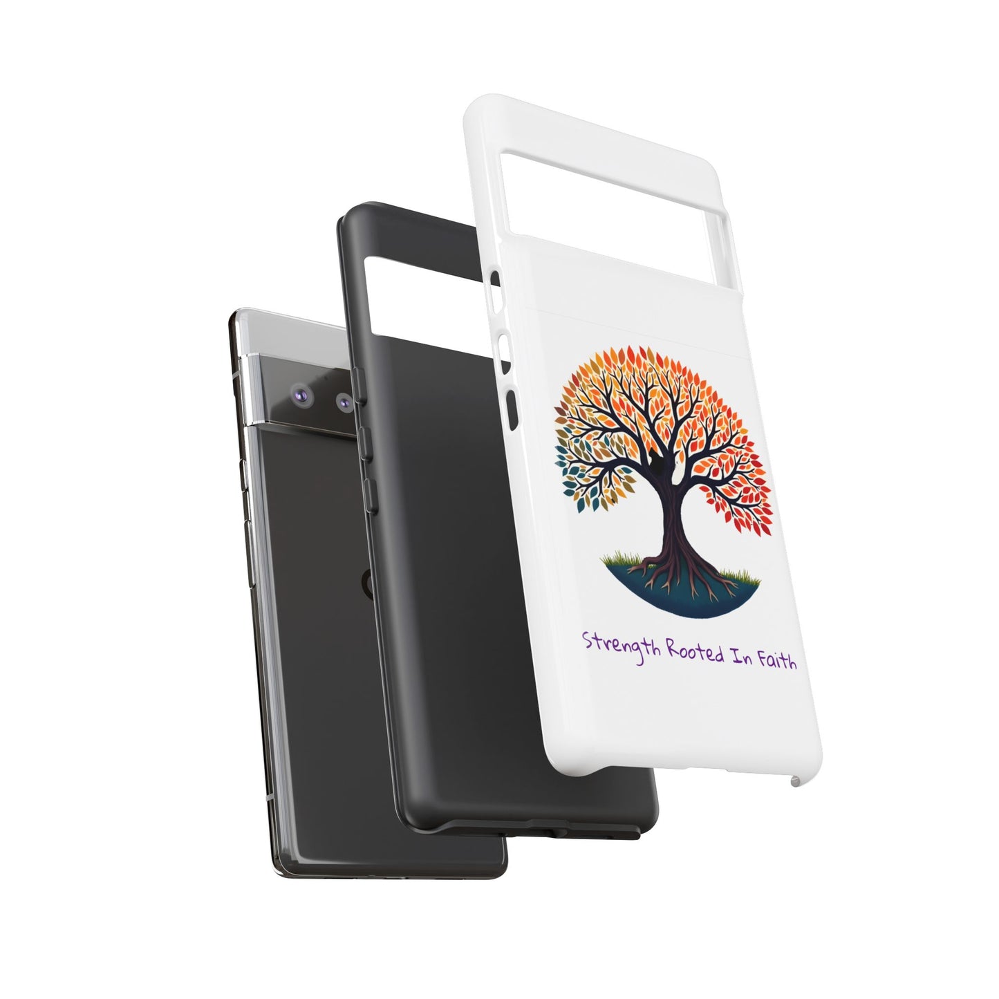 Phone Case — "Strength Rooted In Faith" Tree of Life Christian Phone Case - S & M Design Studios