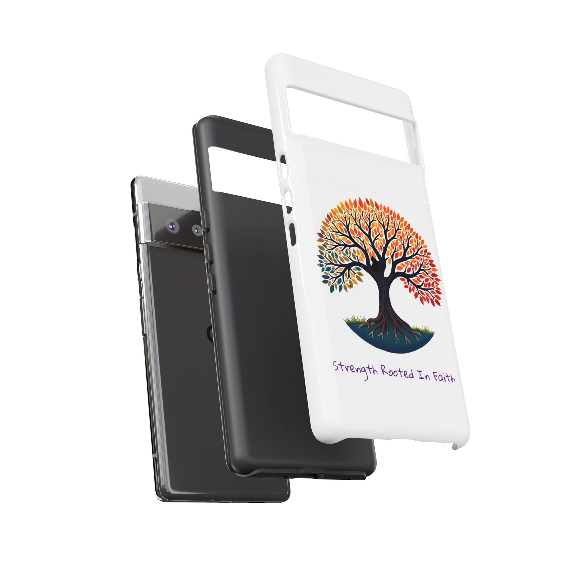 Phone Case — "Strength Rooted In Faith" Tree of Life Christian Phone Case - S & M Design Studios