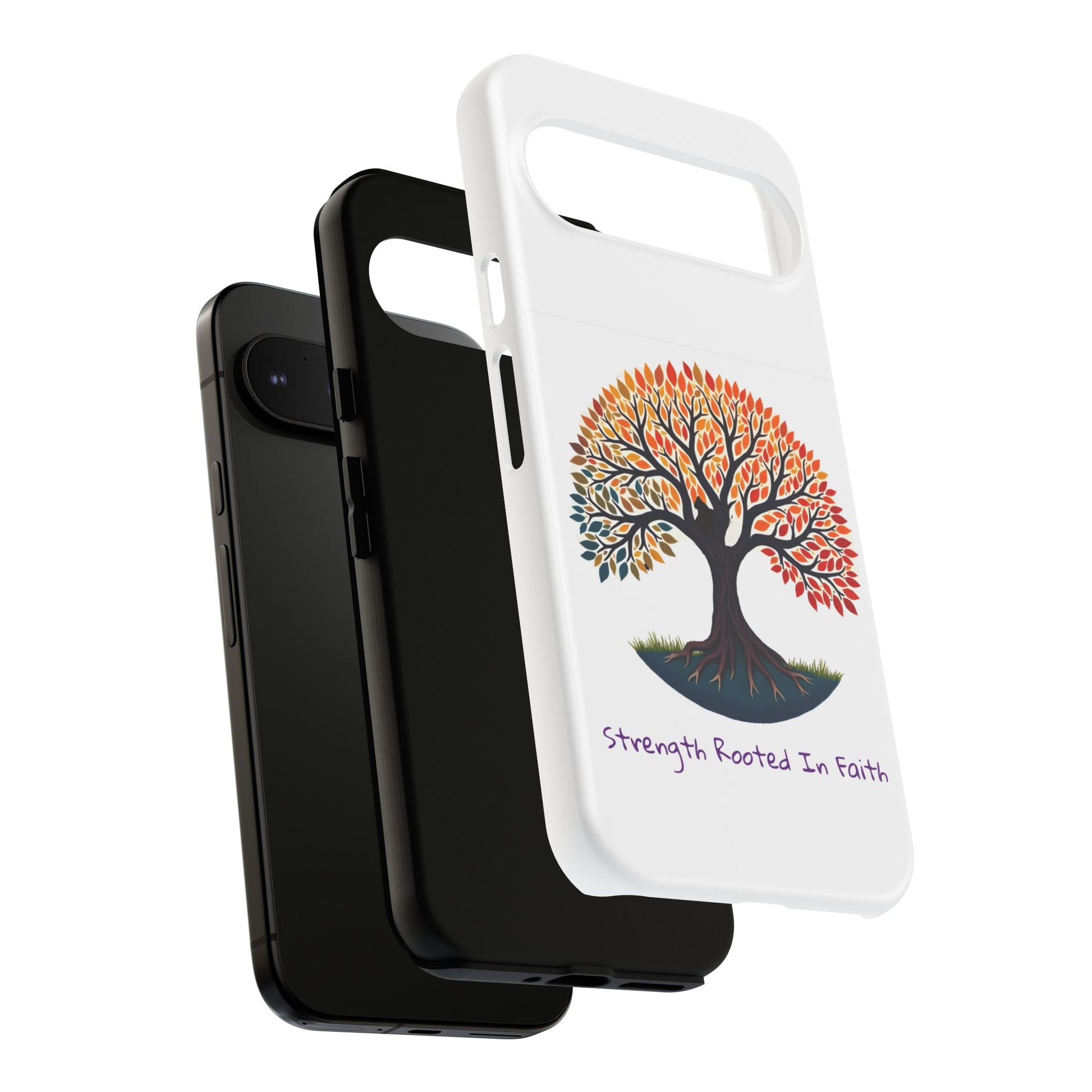 Phone Case — "Strength Rooted In Faith" Tree of Life Christian Phone Case - S & M Design Studios