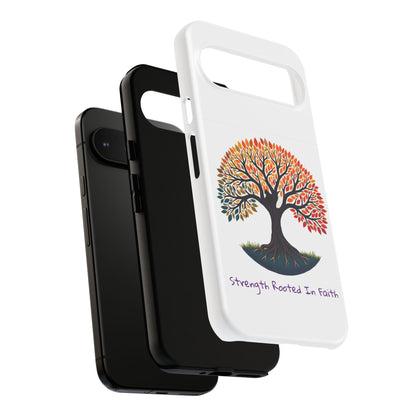 Phone Case — "Strength Rooted In Faith" Tree of Life Christian Phone Case - S & M Design Studios