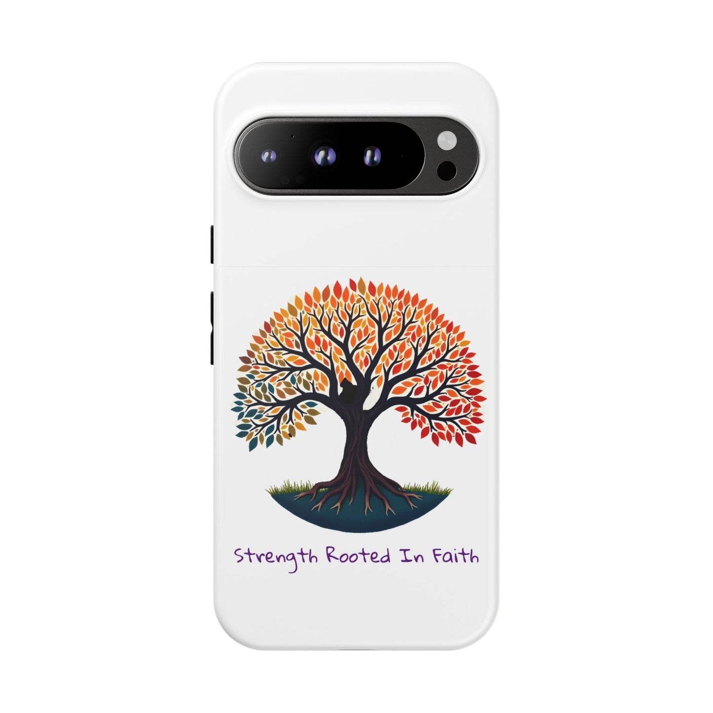 Phone Case — "Strength Rooted In Faith" Tree of Life Christian Phone Case - S & M Design Studios