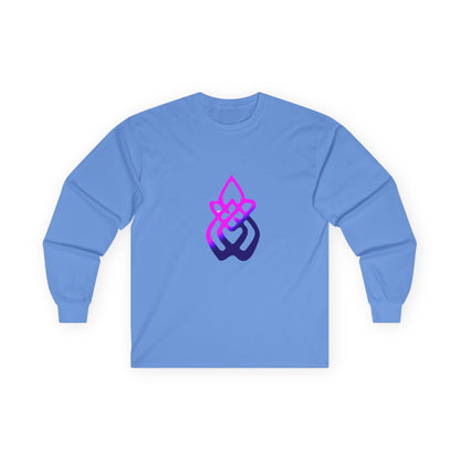 Long Sleeve Tee — Gradient Knot Logo & 'Resilient Strong Determined' Back - S & M Design Studios