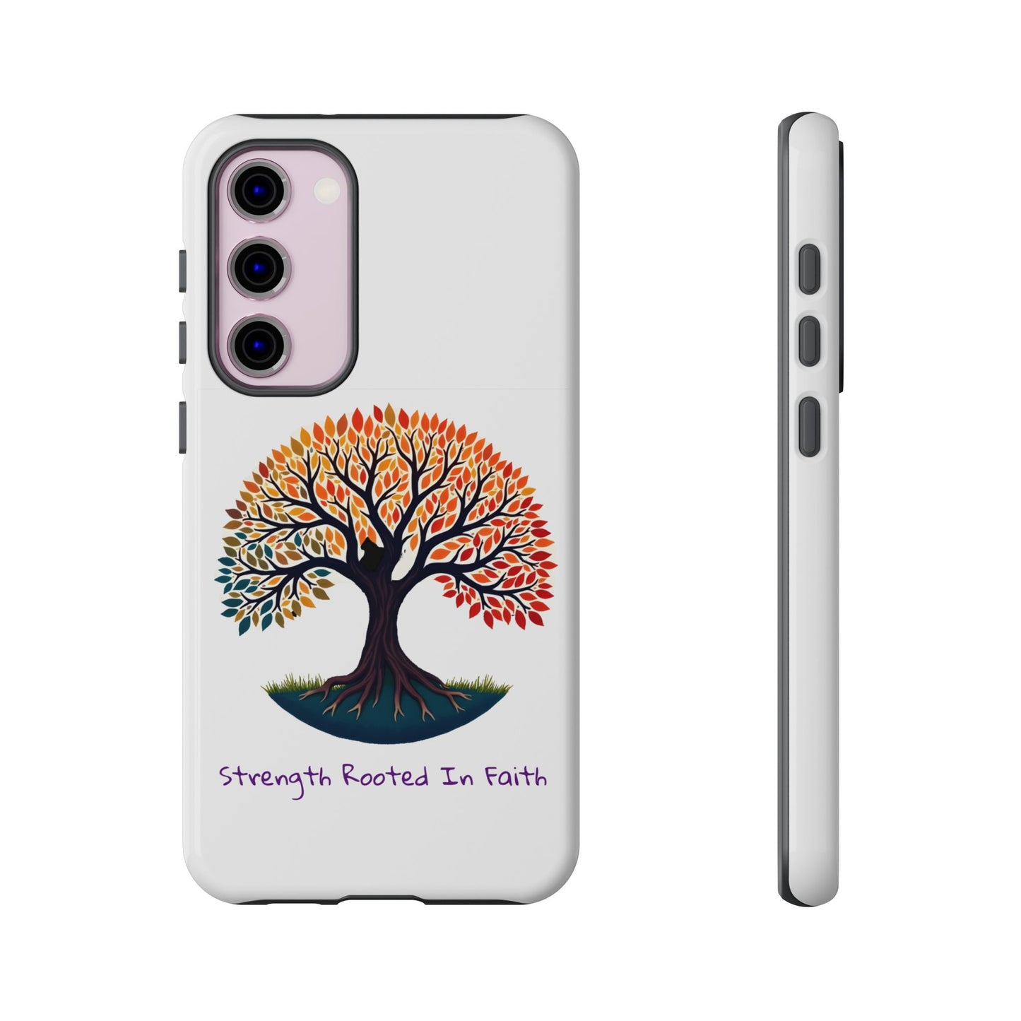 Phone Case — "Strength Rooted In Faith" Tree of Life Christian Phone Case - S & M Design Studios