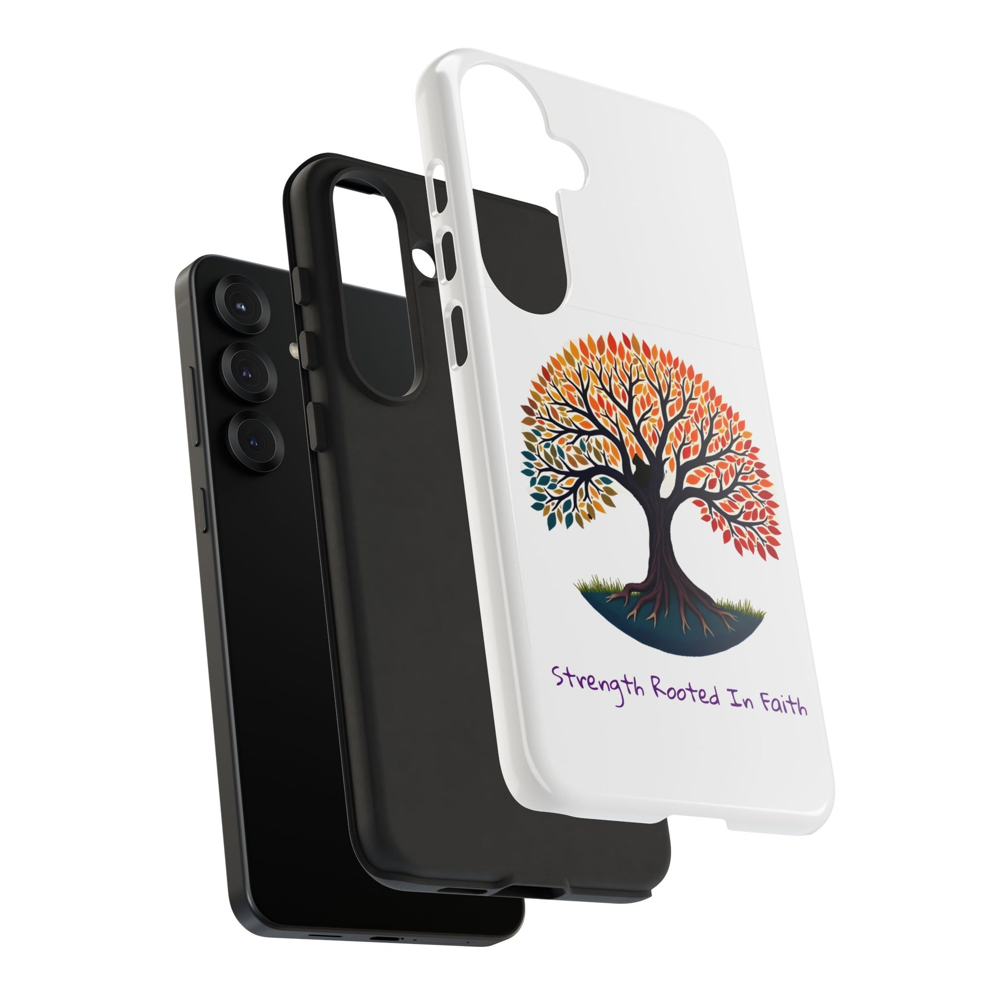 Phone Case — "Strength Rooted In Faith" Tree of Life Christian Phone Case - S & M Design Studios