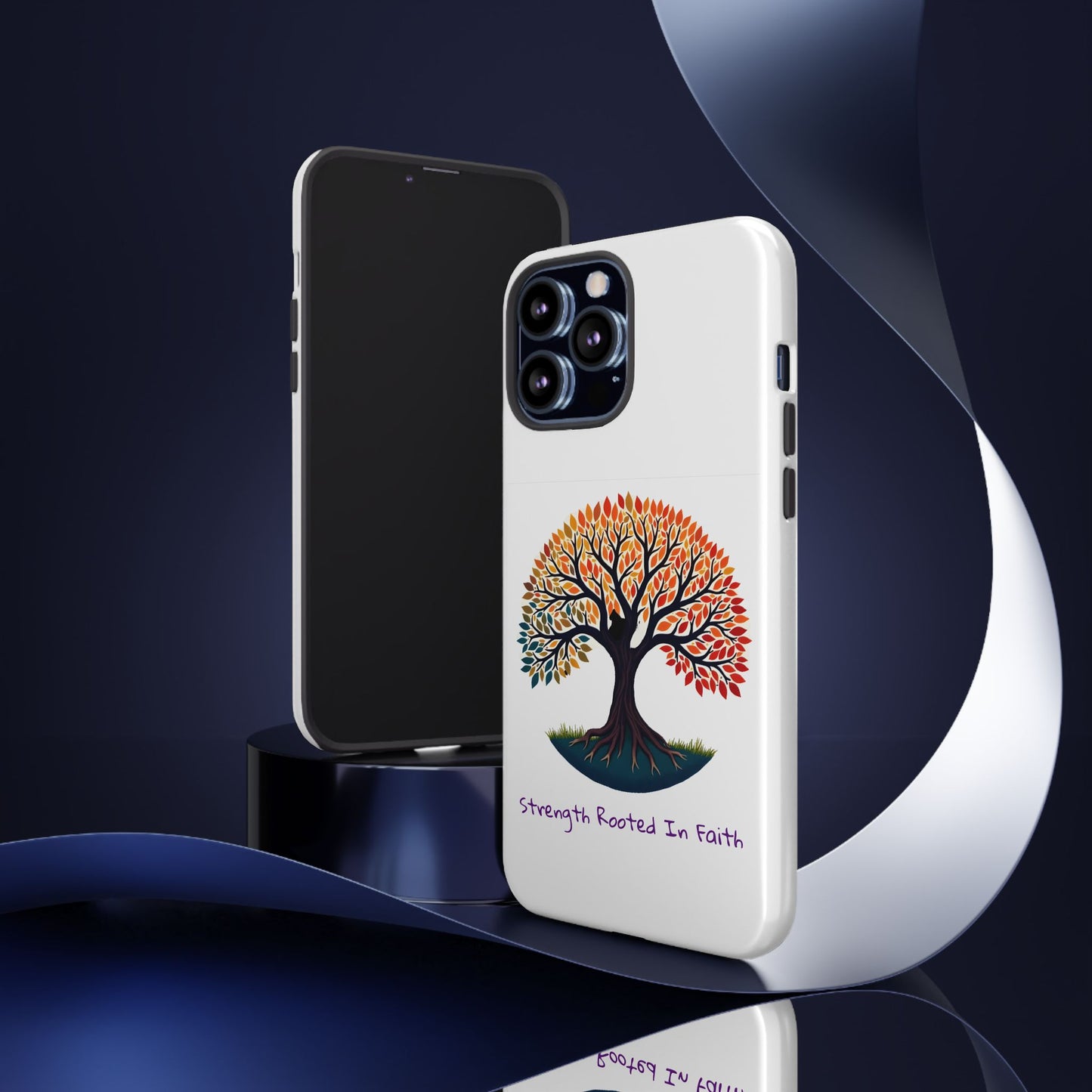 Phone Case — "Strength Rooted In Faith" Tree of Life Christian Phone Case - S & M Design Studios