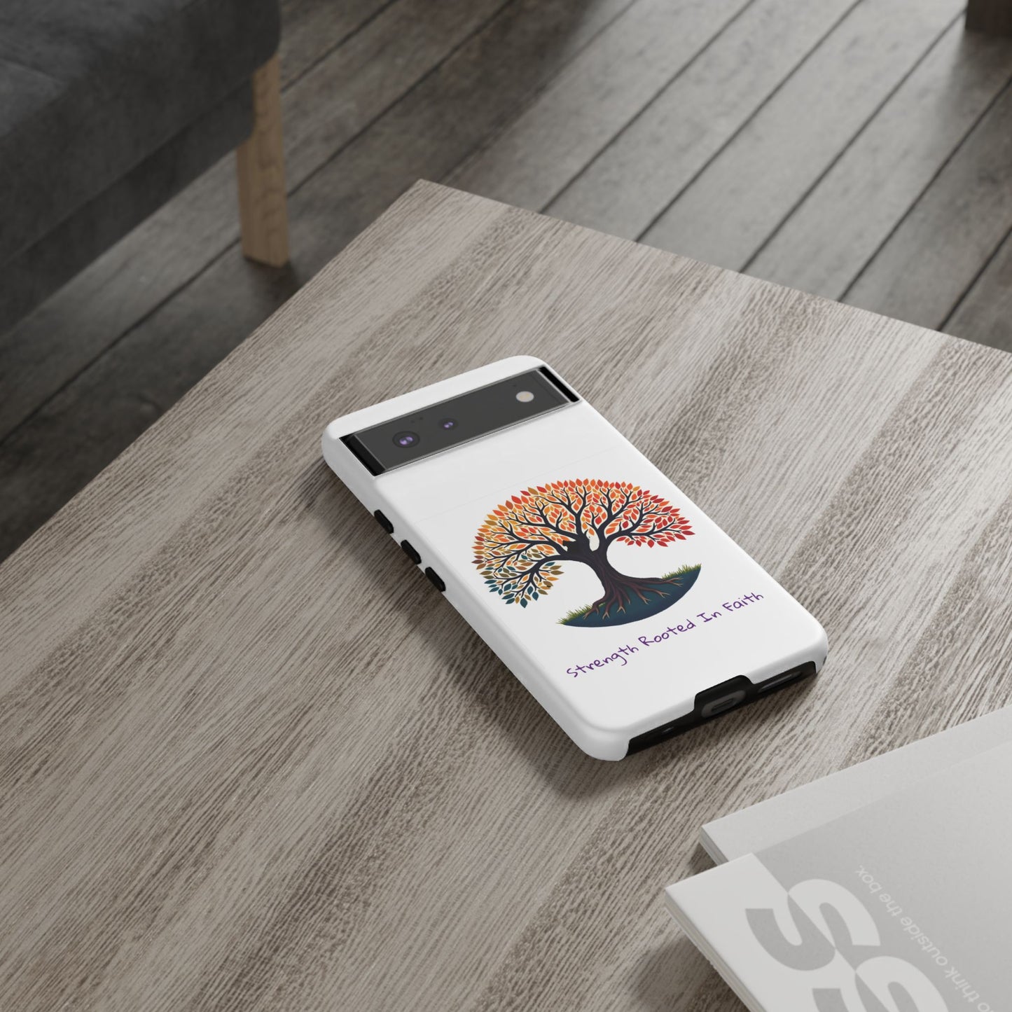 Phone Case — "Strength Rooted In Faith" Tree of Life Christian Phone Case - S & M Design Studios