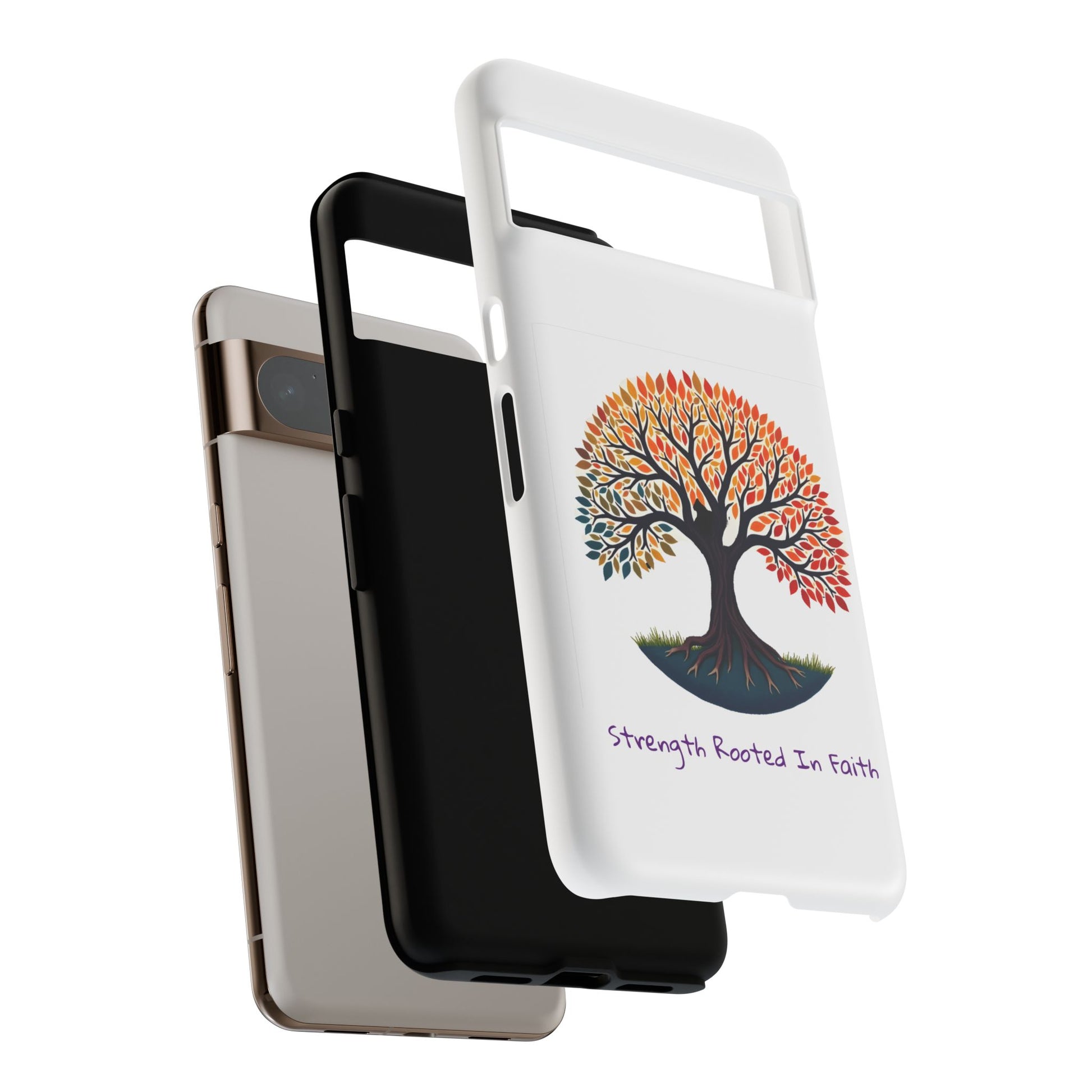 Phone Case — "Strength Rooted In Faith" Tree of Life Christian Phone Case - S & M Design Studios