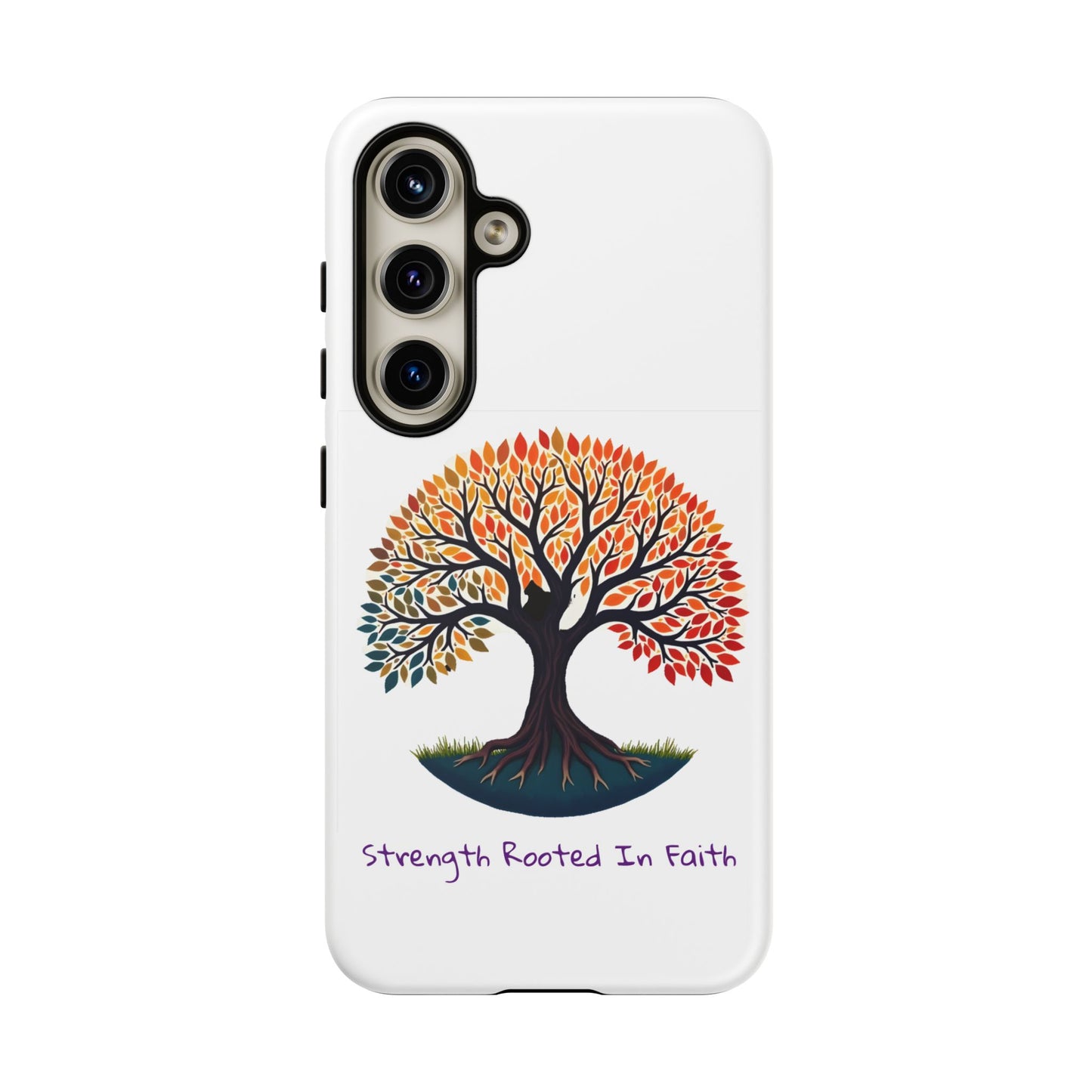 Phone Case — "Strength Rooted In Faith" Tree of Life Christian Phone Case - S & M Design Studios