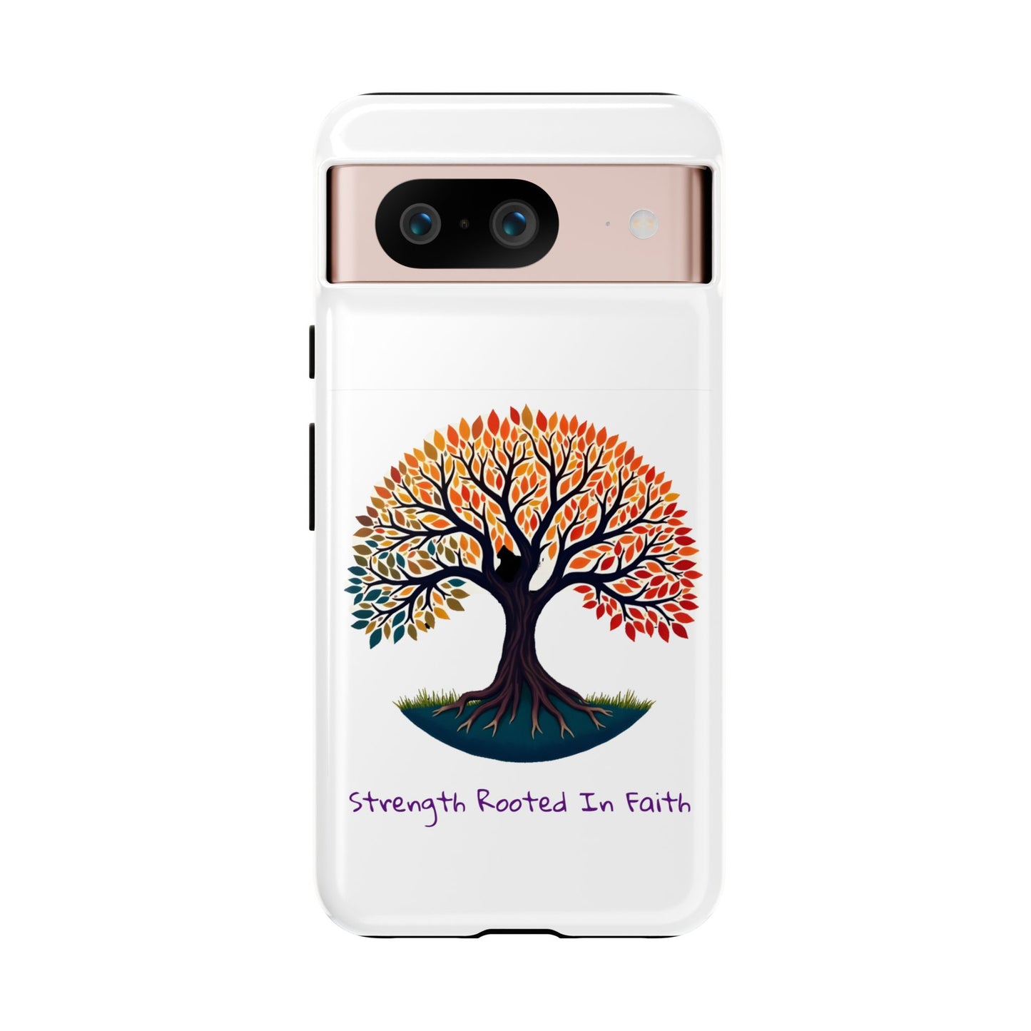 Phone Case — "Strength Rooted In Faith" Tree of Life Christian Phone Case - S & M Design Studios