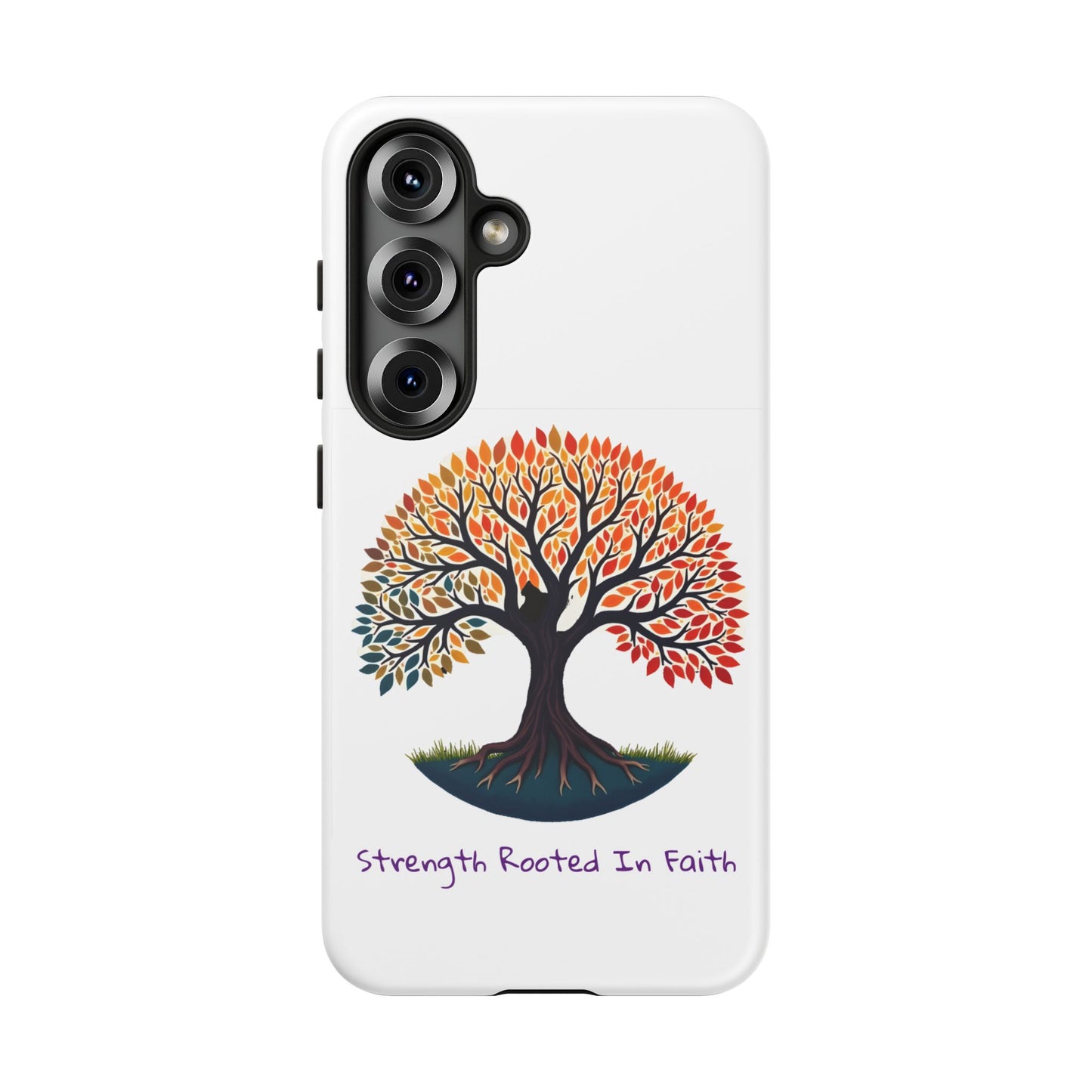 Phone Case — "Strength Rooted In Faith" Tree of Life Christian Phone Case - S & M Design Studios