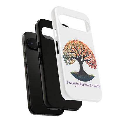 Phone Case — "Strength Rooted In Faith" Tree of Life Christian Phone Case - S & M Design Studios