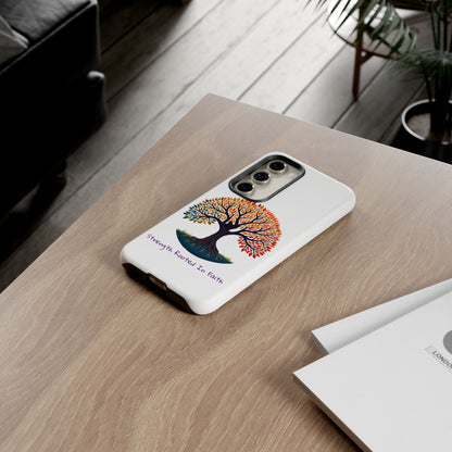 Phone Case — "Strength Rooted In Faith" Tree of Life Christian Phone Case - S & M Design Studios