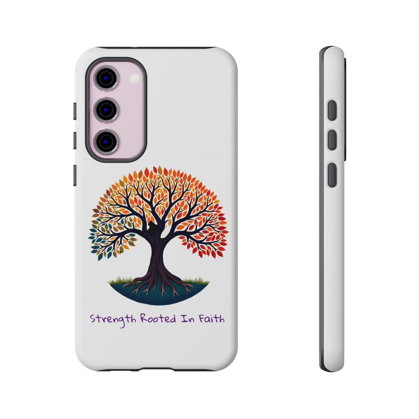 Phone Case — "Strength Rooted In Faith" Tree of Life Christian Phone Case - S & M Design Studios