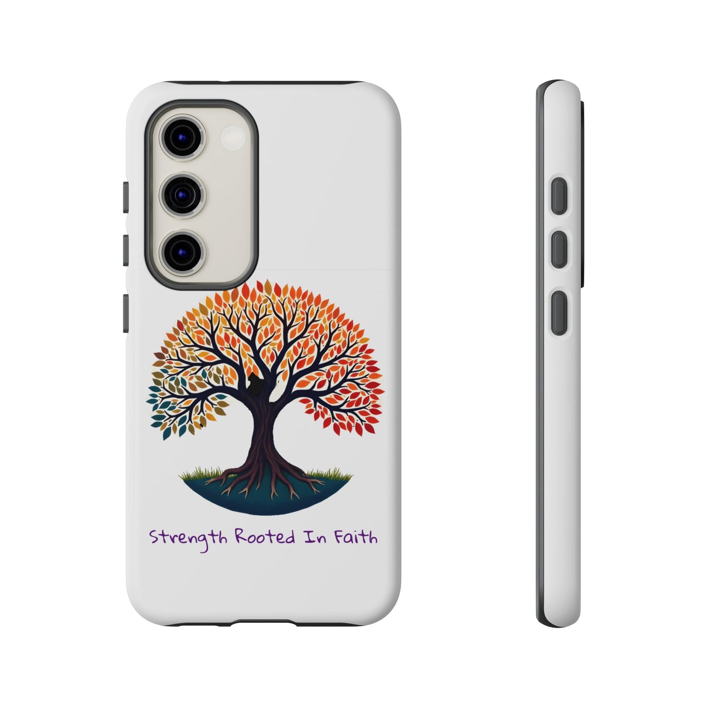 Phone Case — "Strength Rooted In Faith" Tree of Life Christian Phone Case - S & M Design Studios