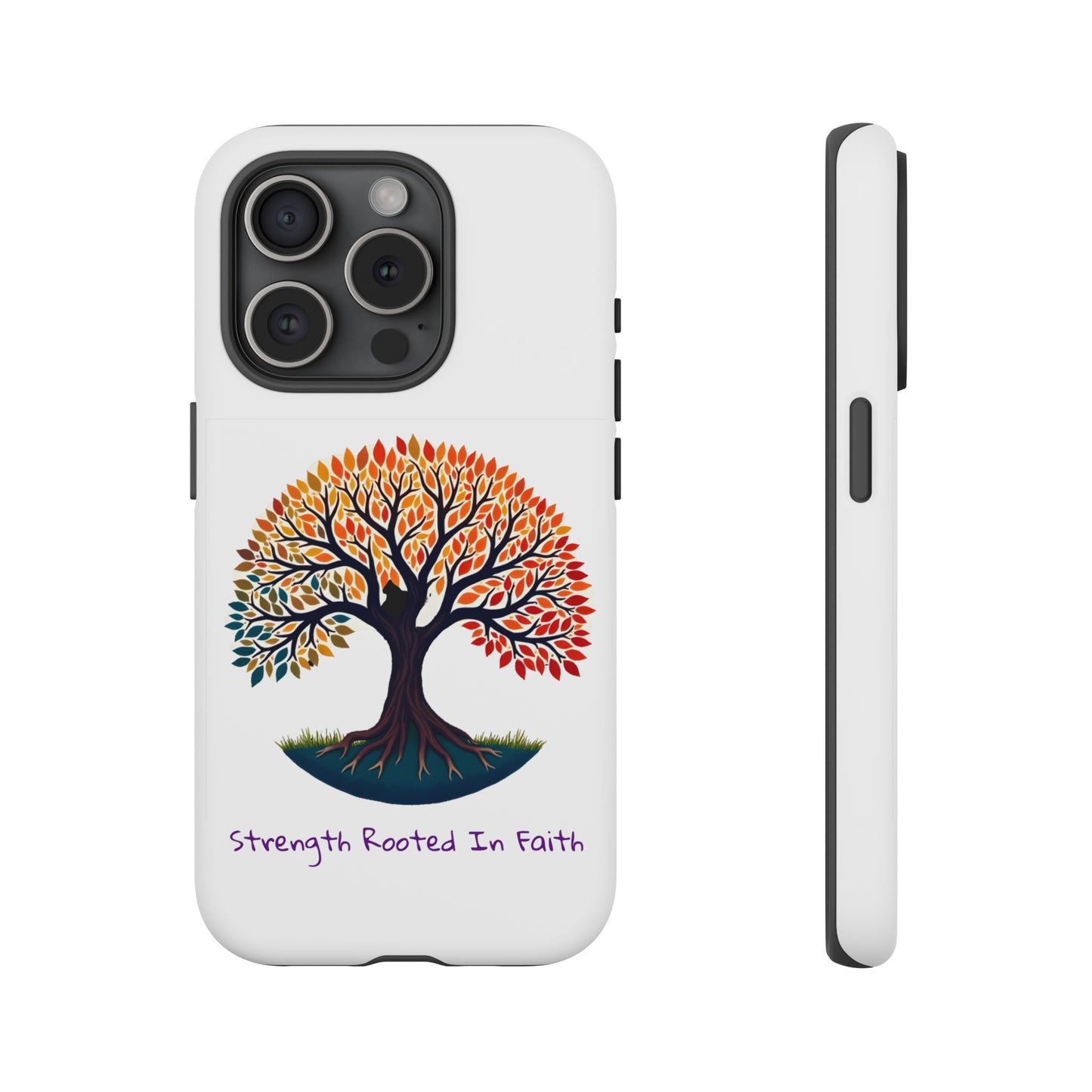 Phone Case — "Strength Rooted In Faith" Tree of Life Christian Phone Case - S & M Design Studios