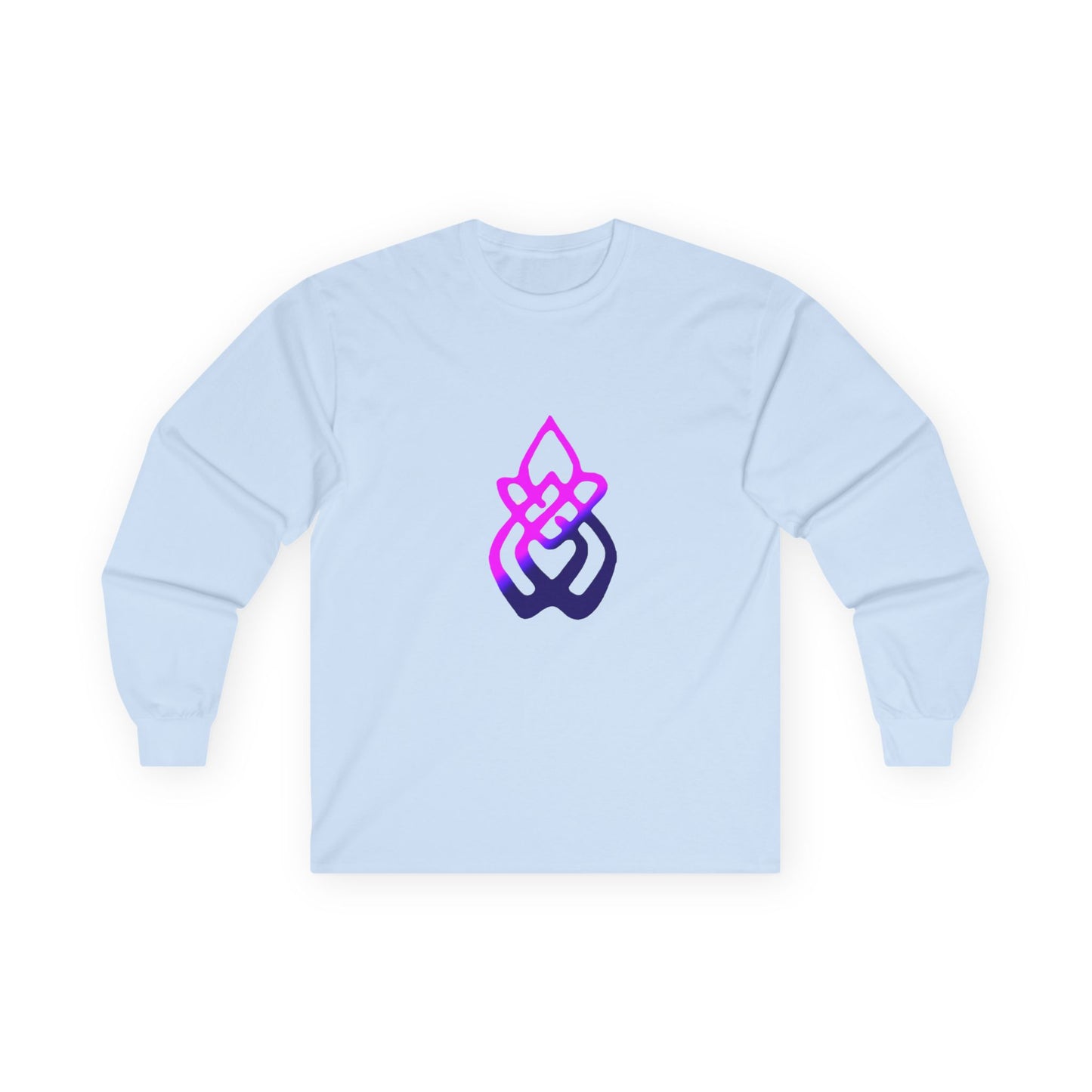 Long Sleeve Tee — Gradient Knot Logo & 'Resilient Strong Determined' Back - S & M Design Studios