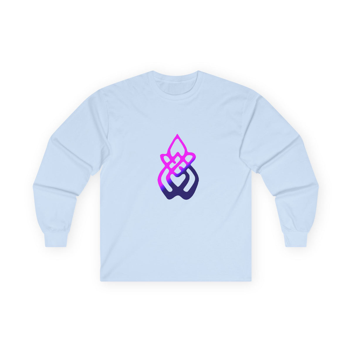 Long Sleeve Tee — Gradient Knot Logo & 'Resilient Strong Determined' Back - S & M Design Studios