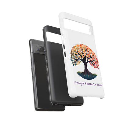 Phone Case — "Strength Rooted In Faith" Tree of Life Christian Phone Case - S & M Design Studios