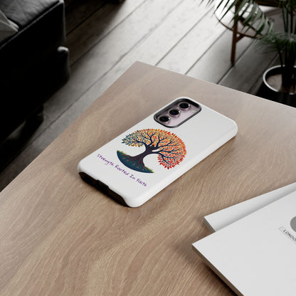 Phone Case — "Strength Rooted In Faith" Tree of Life Christian Phone Case - S & M Design Studios